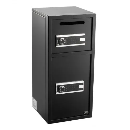 VEVOR Tresor Safe Elektronischer Aktentresor Doppeltür 93,45 L Geldschrank, mit Elektronischem Tastenfeld Diebstahlsicherung Digitalem Sicherheitsschloss mit Schlüssel Einwurfschlitz Schwarz – Bild 10