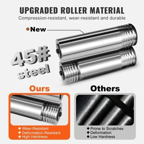 VEVOR 3 in 1 Handwalzwerk Maschine 76 mm Kombinationswalzwerk, Manueller Walzwerk Schmuckwalzwerk Einstellbare Dicke 0,1-7 mm, Handwalzwerk Maschine für Gold, K-Gold, Reines Silber, 925er-Silber usw. – Bild 4