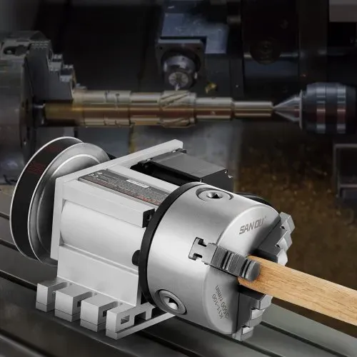 VEVOR Drehbankfutter K11–100mm Spannfutter Dreibackenfutter 4. Achse der CNC-Rotationsachse, ein Untersetzungsverhältnis von 6:1 und einen Nema23-Zweiphasen-Schrittmotor 3 Backenfutter für CNC-Fräsen – Bild 7