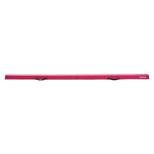 VEVOR Schwebebalken Gymnastik Kinder klappbar 233 cm, 90,7 kg belastbarer Gymnastikbalken mit rutschfesten Unterseiten, Balance Balken Balancierbalken mit Tragetasche für Fitnessstudio, Rosa – Bild 9