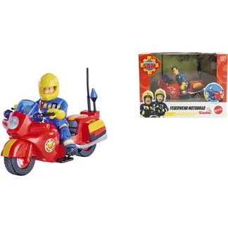 Feuerwehrmann Sam Feuerwehr Motorrad mit Figur, Spielfahrzeug Feuerwehrmann Sam Feuerwehr Motorrad mit Figur, Spielfahrzeug