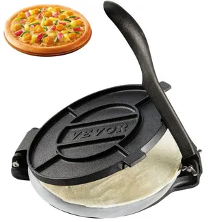 VEVOR Tortilla-Presse, 20 cm Taco Presse, Robuste Gusseisen-Tortilladora-Presse, Vorgewürzte Tortilla Maker Tortilla Hersteller mit 100 Stk. Pergamentpapier, Teigmaschine für Mehl-Tortilla, Schwarz VEVOR Tortilla-Presse, 20 cm Taco Presse, Robuste Gusseisen-Tortilladora-Presse, Vorgewürzte Tortilla Maker Tortilla Hersteller mit 100 Stk. Pergamentpapier, Teigmaschine für Mehl-Tortilla, Schwarz