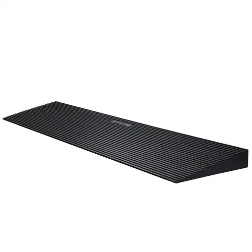 VEVOR Schwellenrampe Vollgummi Türschwellenrampe Max. Tragfähigkeit bis zu 15Tonnen Bordsteinrampe 90x20x4cm Rollstuhlrampe mit doppelseitigem Klebeband Auffahrrampe Gummirampe Selbst zum Schneiden – Bild 8