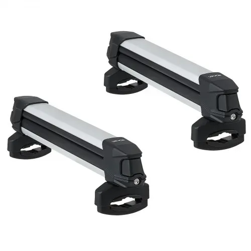 VEVOR Skiboard Snowboard Dachträger für bis zu 4 Paar Ski / 2 Snowboards, 2 x abschließbarer Skidachträger mit Gummipolsterung, Skihalter Träger für die meisten Querträger (465 mm Ladebreite) – Bild 9