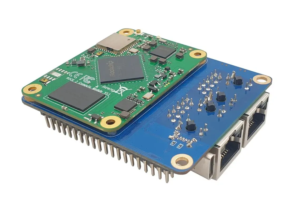 Radxa CM3 Model A Rock3 RK3566 Compute module 8GB RAM /32GB EMMC, Wifi+BT, RM116-D8E32W2 – Bild 3
