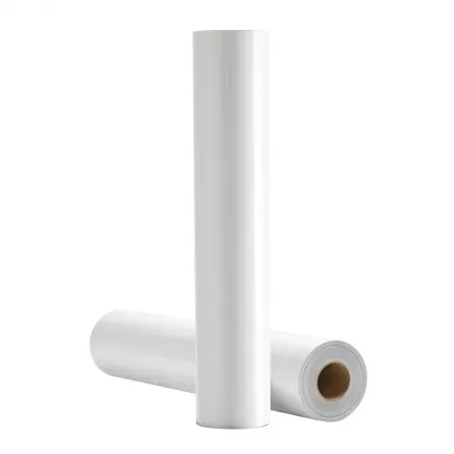 VEVOR Vinylfolie Wärmeübertragung Transferfolie (304,8 x 7260 mm), glänzend weiße HTV-Bügelvinylrolle, kompatibel mit Schneidemaschinen, für verschiedene Materialien T-Shirts Kissen Hüte – Bild 10