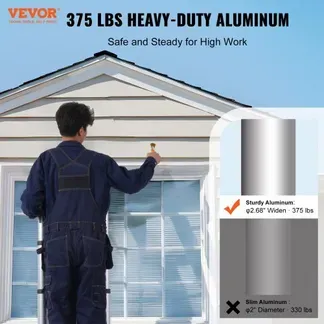 VEVOR Teleskopleiter, 1,85-3,79m A-förmige Aluminium-Ausziehleiter, leichte, Klappbleiter mit Mehrfach-Einzug, 170 kg Tragkraft mit Stabilisatorstange, Mehrzweckleitern für Wohnmobil, Camper VEVOR Teleskopleiter, 1,85-3,79m A-förmige Aluminium-Ausziehleiter, leichte, Klappbleiter mit Mehrfach-Einzug, 170 kg Tragkraft mit Stabilisatorstange, Mehrzweckleitern für Wohnmobil, Camper
