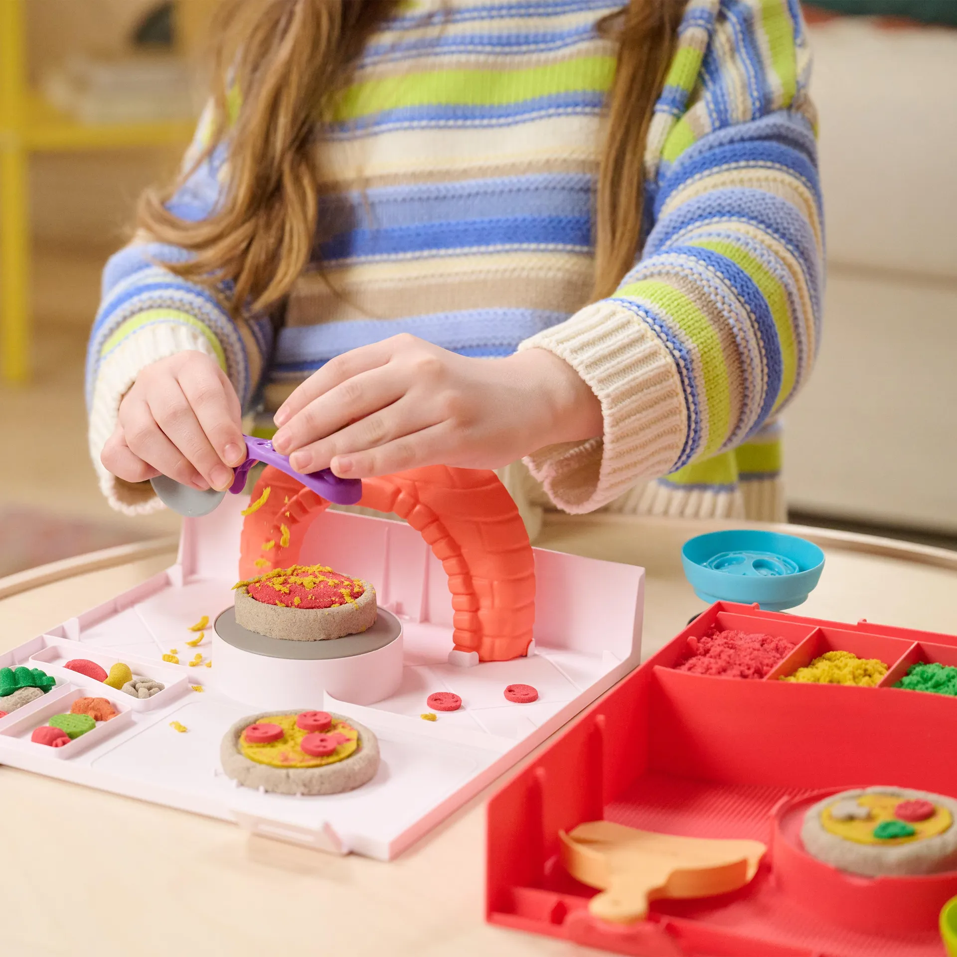 Kinetic Sand Squish Pizza Set – Bild 6