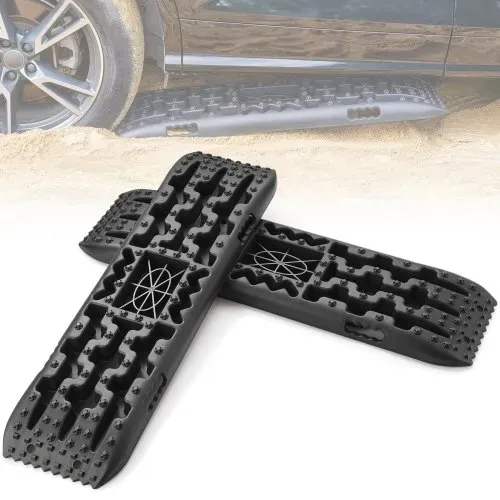 VEVOR 10 TONNEN Traktionsbretter mit PP-Material, Bergungsbretter für Geländefahrzeuge/Autos/Pickups/SUVs/Wohnmobile, Paar Reifen-Traktionsmatten auf Schnee, Sand, Schlamm und losem Untergrund, Aufbewahrungstasche, lang, schwarz VEVOR 10 TONNEN Traktionsbretter mit PP-Material, Bergungsbretter für Geländefahrzeuge/Autos/Pickups/SUVs/Wohnmobile, Paar Reifen-Traktionsmatten auf Schnee, Sand, Schlamm und losem Untergrund, Aufbewahrungstasche, lang, schwarz
