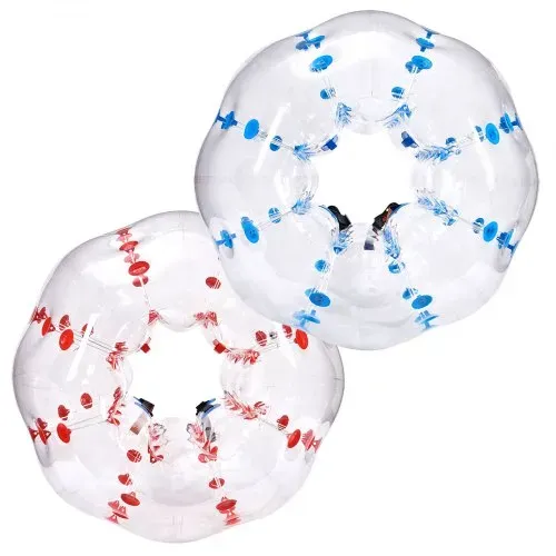 VEVOR 2 x 1,5m Bumper Ball Bubble Soccer Zorb Aufblasbarer Stoßball Blau + Rot – Bild 9