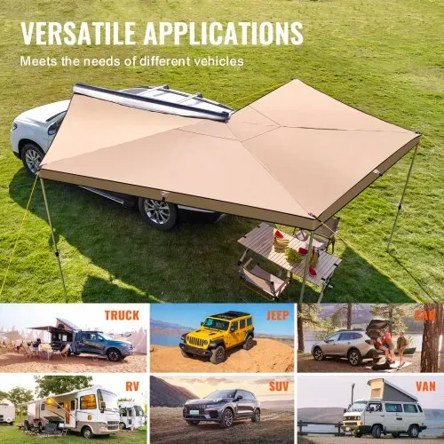 VEVOR Vehicle Awning 270 Degree 2,5 m Height Retractable Car Side Awning UV50+ – Bild 5