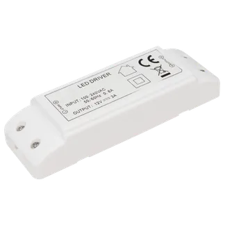 LED-Trafo McShine, 0,5-36W, Ein 220-240V, 12V= Konstantspannung, rund LED-Trafo McShine, 0,5-36W, Ein 220-240V, 12V= Konstantspannung, rund