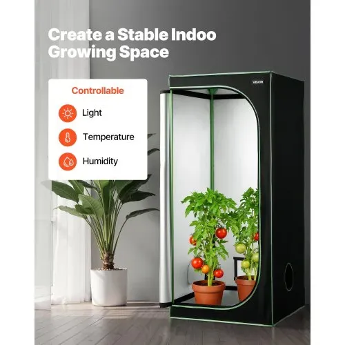 VEVOR Growzelt, 80x80x180 cm, Growbox 600D hochreflektierendes Mylar, Indoor-Pflanzenzelt mit Beobachtungsfenster, Bodenwanne & Reißverschluss, Gewächshaus Zuchtzelte für Obst, Blumen & Gemüse VEVOR Growzelt, 80x80x180 cm, Growbox 600D hochreflektierendes Mylar, Indoor-Pflanzenzelt mit Beobachtungsfenster, Bodenwanne & Reißverschluss, Gewächshaus Zuchtzelte für Obst, Blumen & Gemüse