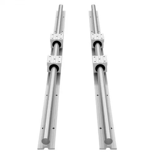 VEVOR Linearführungen SBR25, 2er-Pack 1200 mm Linearschienen & 4 Stk. Gleitlblöcke, vollumfänglich gelagerte Welle, Führungsschiene für Schneid-, Schleif-, Fräs- & Bohrmaschinen usw. – Bild 9