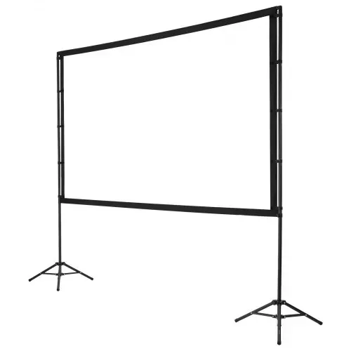 VEVOR Projektionsleinwand (100 Zoll) mit 160° Weitwinkel & Doppelstativ, Beamerleinwand für Projektor innen & außen 16:9 4K HD, tragbare Filmleinwand mit Tragetasche für Heimkino Präsentation – Bild 10