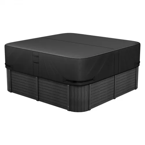 VEVOR Abdeckung für Whirlpool (2362 x 2362 x 508 mm) wetterfest & wasserdicht, Spa-Abdeckung Staubschutzabdeckung aus Oxford-Gewebe & mit 950 N Reißfestigkeit, Staubdicht für Badewannen Schwarz VEVOR Abdeckung für Whirlpool (2362 x 2362 x 508 mm) wetterfest & wasserdicht, Spa-Abdeckung Staubschutzabdeckung aus Oxford-Gewebe & mit 950 N Reißfestigkeit, Staubdicht für Badewannen Schwarz