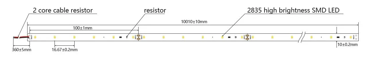 Synergy 21 LED Flex Strip 2835 - 60 KW DC24V 140W IP20 ULS 10m – Bild 2