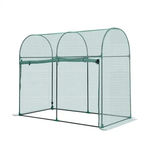 VEVOR Pflanzenschutzzelt, 1806x910x1500 mm Pflanzenschutznetz mit Rahmen, Tür mit Reißverschluss, windbeständig, Pflanzenkäfig Gewächshaus für erhöhte Beete im Freien, Garten, Terrasse – Bild 8