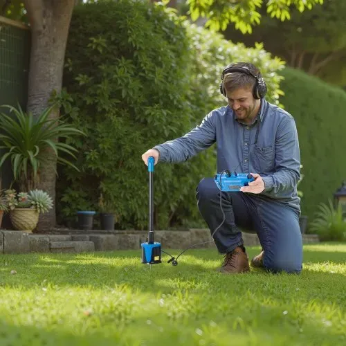 VEVOR Rohr-Wasserleckdetektor mit 4 Sensoren, 1 Hz–10000 Hz, 7-Zoll-Touchscreen, Ortungsgerät für unterirdische Rohrleitungen mit 3 Abhörstäben, Kopfhörer, 8-GB-Karte & Tragetasche – Bild 7