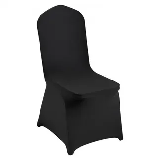 VEVOR Stuhlhussen aus Elastischem Spandex für Klappstühle, Universell Passender Stuhlbezug, Abnehmbare & Waschbare Schonbezüge, für Hochzeiten, Feiertage, Partys, Feiern, Essen (50 Stück, Schwarz) VEVOR Stuhlhussen aus Elastischem Spandex für Klappstühle, Universell Passender Stuhlbezug, Abnehmbare & Waschbare Schonbezüge, für Hochzeiten, Feiertage, Partys, Feiern, Essen (50 Stück, Schwarz)