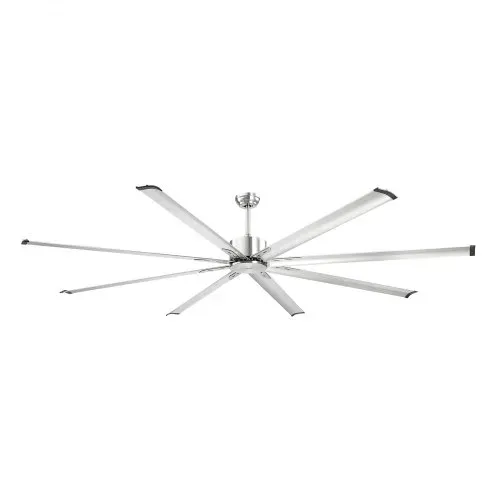 VEVOR 244 cm Deckenventilator ohne Beleuchtung, 6-Gang-Fernbedienung, 8 Flügel aus Alu, Gleichstrommotor, Ventilator für Schlafzimmer, Wohnzimmer, Terrasse, Innen-/Außenbereich, gebürstetes Nickel – Bild 8