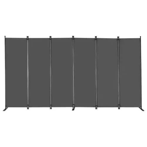 VEVOR Raumteiler 6 Paneele Paravent 3110 x 1805 x 450 mm, faltbarer Sichtschutz & tragbarer Trennwandteiler zur Raumtrennung, freistehende Raumteiler für Büro Schlafzimmer Arbeitszimmer, Grau – Bild 10
