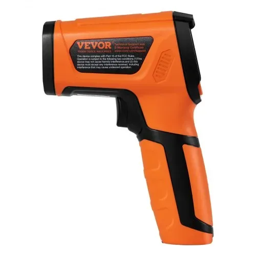 VEVOR Infrarot Thermometer IR 50:1 Pyrometer -40°C bis 1500°C Laser Temperaturmesser 180x120x60mm Temperaturmessgerät Nicht Menschliches Körperthermometer für Kochen/Barbecue/Gefrierschrank/Industrie – Bild 9