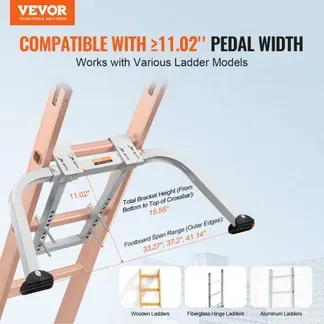 VEVOR Leiterstabilisator 150 kg, Stahlleiter-Dachhaken, Leiterstabilisator mit Flügelspannweite/Wandverlängerungszubehör, Wandleiter-Abstandshalter, stabile Leiterabstandshalterarme für Dachrinnen VEVOR Leiterstabilisator 150 kg, Stahlleiter-Dachhaken, Leiterstabilisator mit Flügelspannweite/Wandverlängerungszubehör, Wandleiter-Abstandshalter, stabile Leiterabstandshalterarme für Dachrinnen
