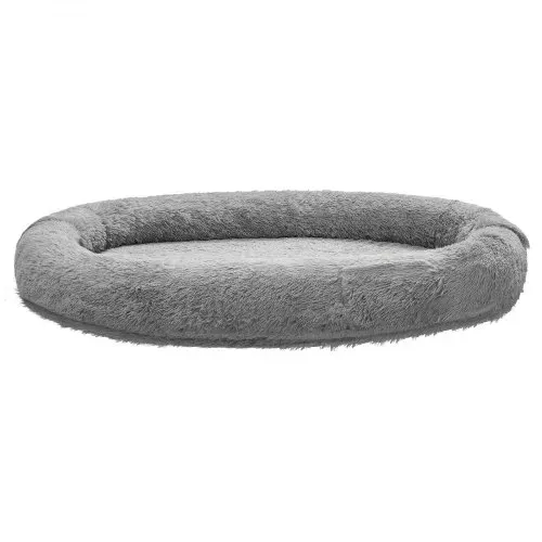 VEVOR Hundebett für Menschen & Hunde, 174x118x24 cm, Memory-Schaum-Hundebett in Menschengröße, mit Seitentasche, Griff & Reißverschluss, abnehmbarer, maschinenwaschbarer Bezug, Hochflor Dunkelgrau – Bild 10