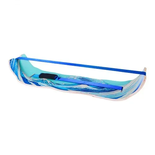 VEVOR Balance Board für Erwachsene (107 cm), Wackelbrett bis 200 kg Belastbar, Gebogenes Balance-Trainingsgerät mit Gurt für Core-Workouts Stehpultübungen Heim-Fitnessstudio Yoga, Blau – Bild 8