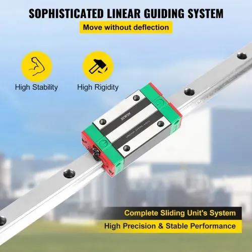 VEVOR Linearschiene 15CA, Linearlager-Gleitset mit 2 20-Schienenwellen von 1500 mm und 4 Lagerkissenblöcken – Bild 3