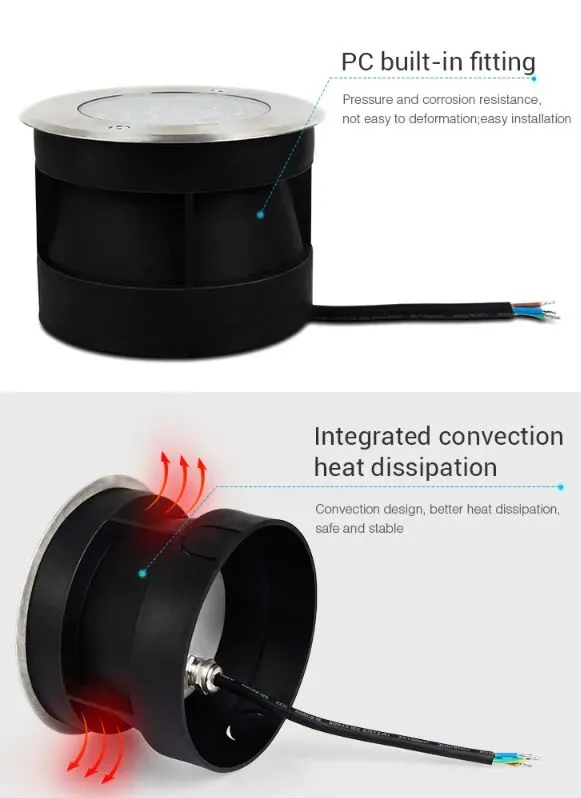 MiBoxer SYS-RD2 LED Subordinate Bodeneinbaustrahler 9W RGB+CCT mit Funk und WLAN – Bild 9