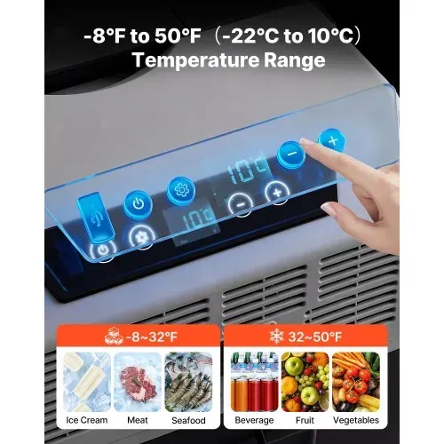 VEVOR Kompressor Kühlbox 30 L, Auto Kühlschrank mit, Griff, App-Steuerung & Rädern, 12 V/24 V DC, 100–240 V AC, -22 °C bis 10 °C, Elektrische Gefrierboxfür LKW, Van, RV, SUV, Reisen & Camping – Bild 2