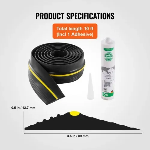 VEVOR Dichtungsset für Garagentorschwellen und -unterteil 3 m U-Form + O-Ring, universelle PVC Dichtungsleiste für Garagentorunterteile, kombinierbar mit wetterfestem Dichtungsstreifen – Bild 5