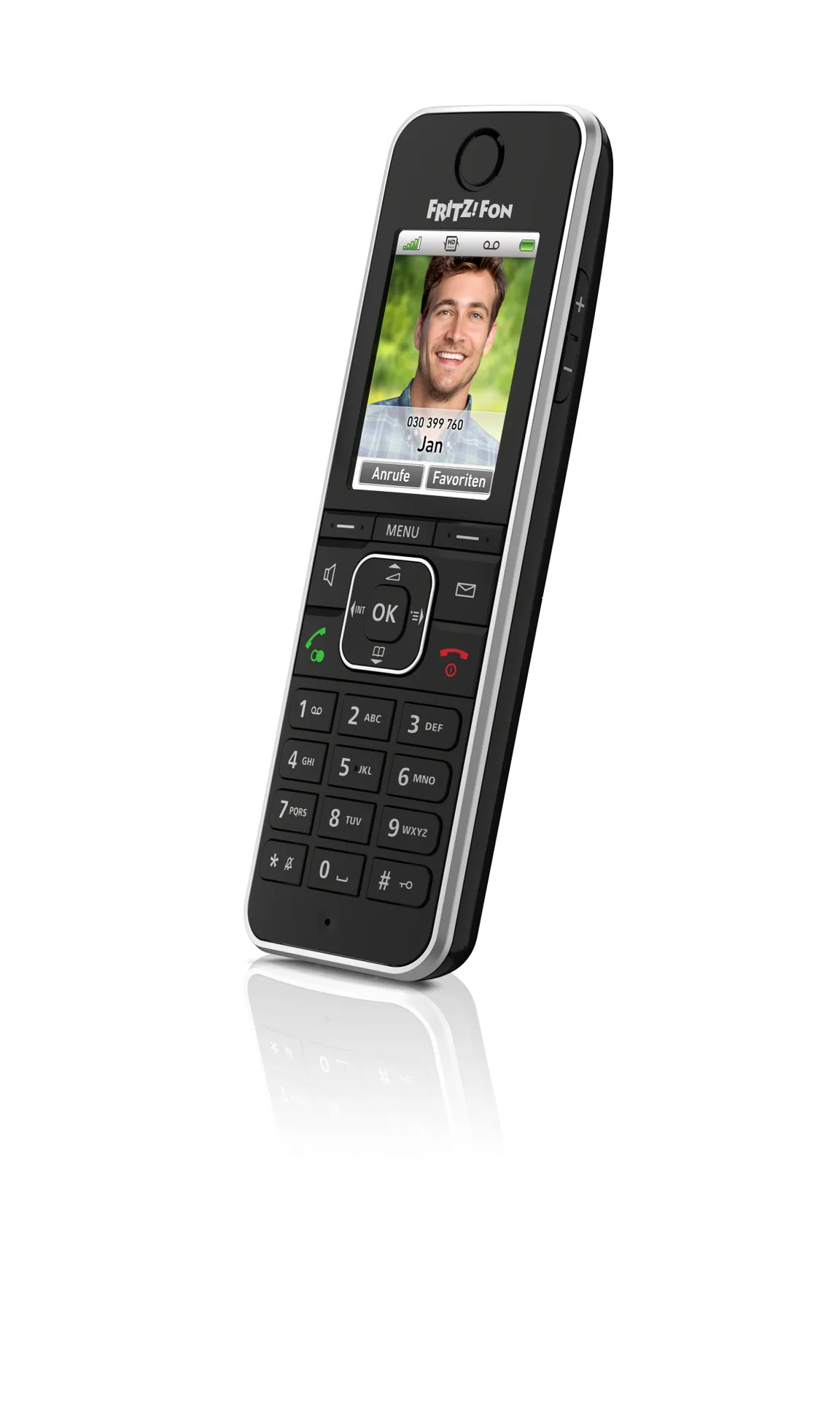 Fon FRITZ! C6 DECT-Telefon Anrufer-Identifikation Schwarz – Bild 5