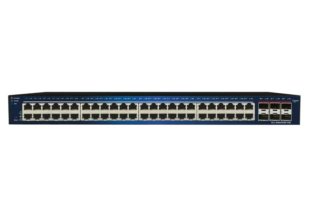 ALLNET Switch smart managed Layer2 54 Port • 48x Port 1 GbE • 6x SFP+ • 19"• ALL-SG8454M-10G – Bild 2