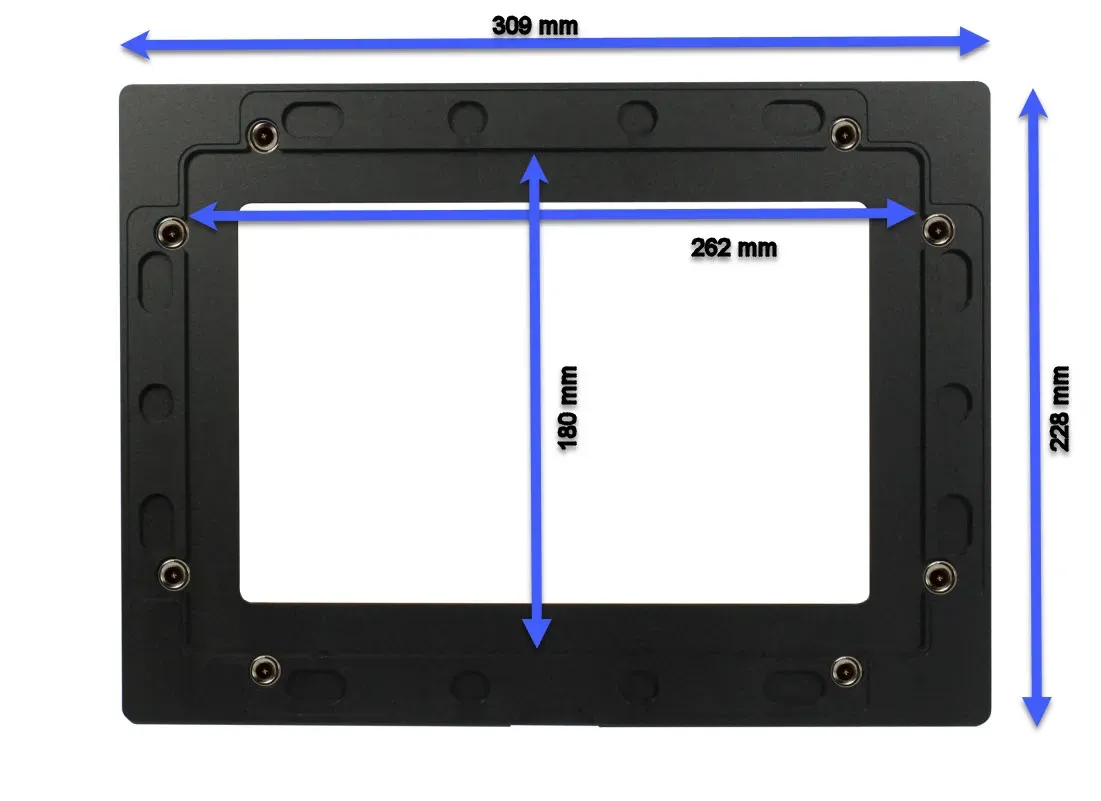 ALLNET Touch Display Tablet 10 Zoll zbh. Blende für Einbaurahmen, weiß schmal – Bild 4