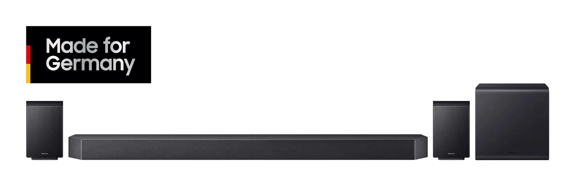 Samsung Q-series Q-Serie Soundbar HW-Q995GF 11.1.4-Kanal Subwoofer & Rücklautsprecher (2025) Samsung Q-series Q-Serie Soundbar HW-Q995GF 11.1.4-Kanal Subwoofer & Rücklautsprecher (2025)