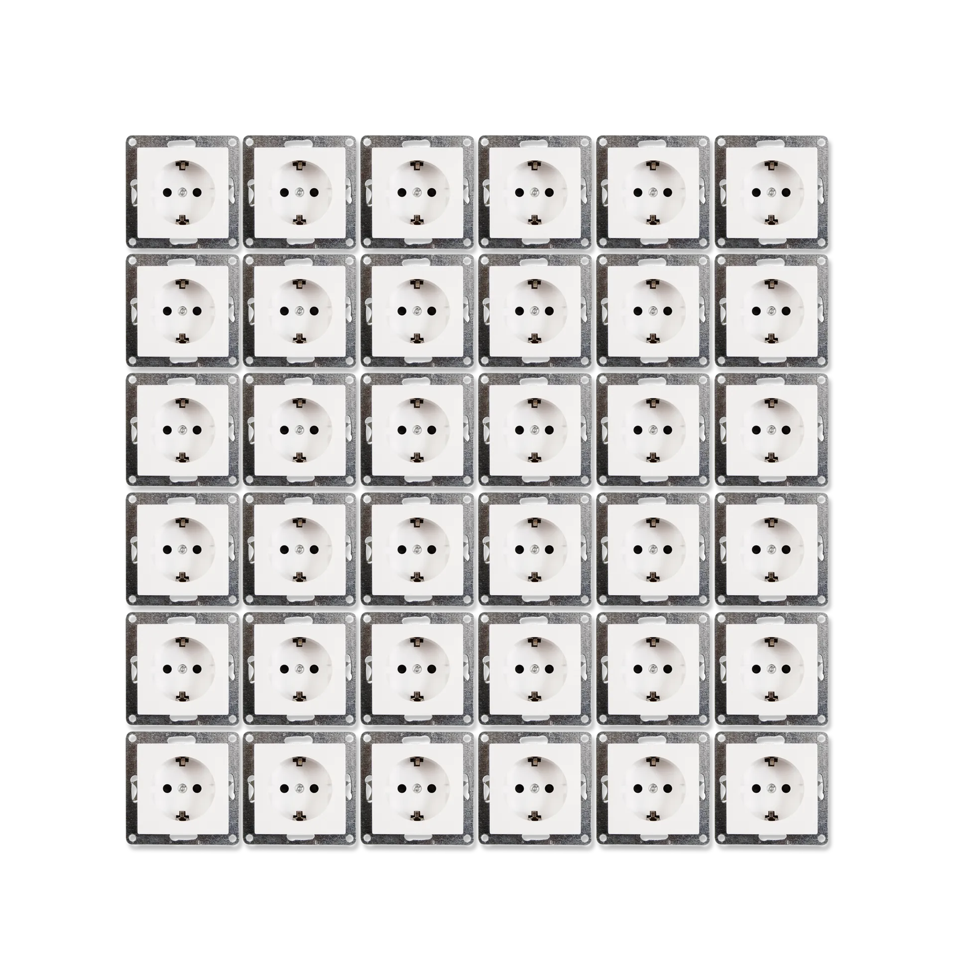 Schutzkontakt-Steckdose McPower “Flair“ 250V~/16A, Einsteckschutz, 36er-Pack Schutzkontakt-Steckdose McPower “Flair“ 250V~/16A, Einsteckschutz, 36er-Pack