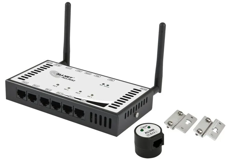ALLNET MSR Powermeter Zentrale "ALL3692" inkl. 4 D0 & 2 S0 (opt.) & Induktion & 1 Sensor Ports für IP Gebäude Automation – Bild 4