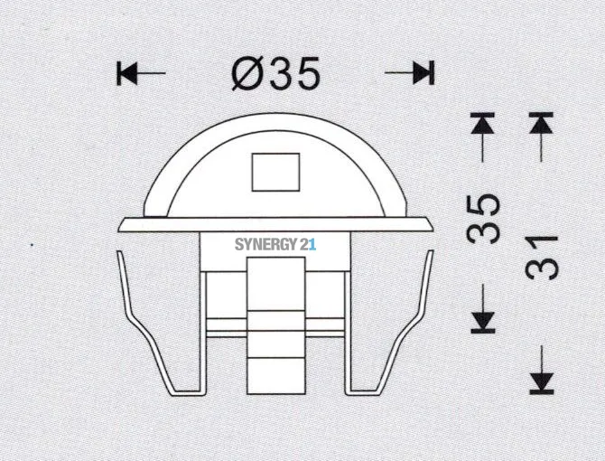 Synergy 21 LED Bodeneinbaustrahler ARGOS rund minimax IP65 RGB 90° – Bild 4