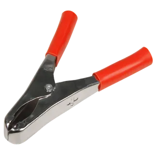 Krokodilklemme McPower, 82mm, rot, 20A, Metall Krokodilklemme McPower, 82mm, rot, 20A, Metall