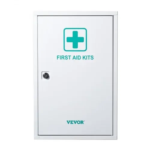 VEVOR Erste-Hilfe-Schrank mit 3 Ablagen, Medizinschrank 1000-teilig-Set, Wandmontierter Arzneischrank, OSHA & ANSI 2015 (Klasse A), Notfall-Medizinbox aus Metall, für Unternehmen und Baustelle – Bild 9