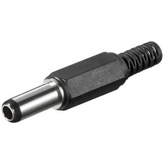 DC-Stecker mit Knickschutz, 2,5×5,5mm, Schaftlänge 14mm DC-Stecker mit Knickschutz, 2,5×5,5mm, Schaftlänge 14mm