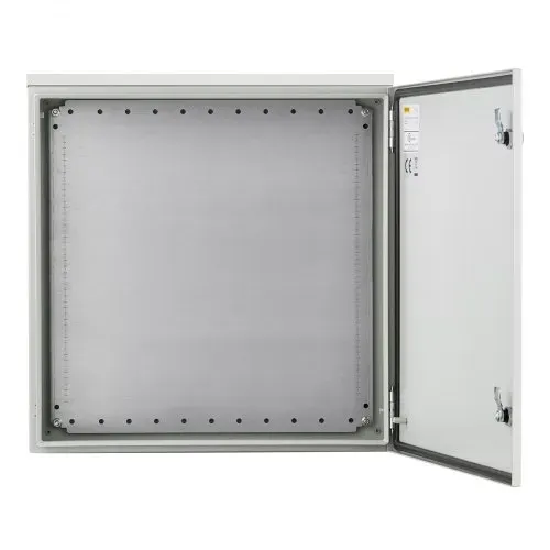 VEVOR Schaltschrank Elektrogehäuse, 600x600x200 mm, NEMA 4 Außengehäuse, IP66 wasser- & staubdicht, Kohlenstoffstahl, Klappanschlussdose für Innen- & Außenbereich, mit Regenschutzhaube – Bild 10