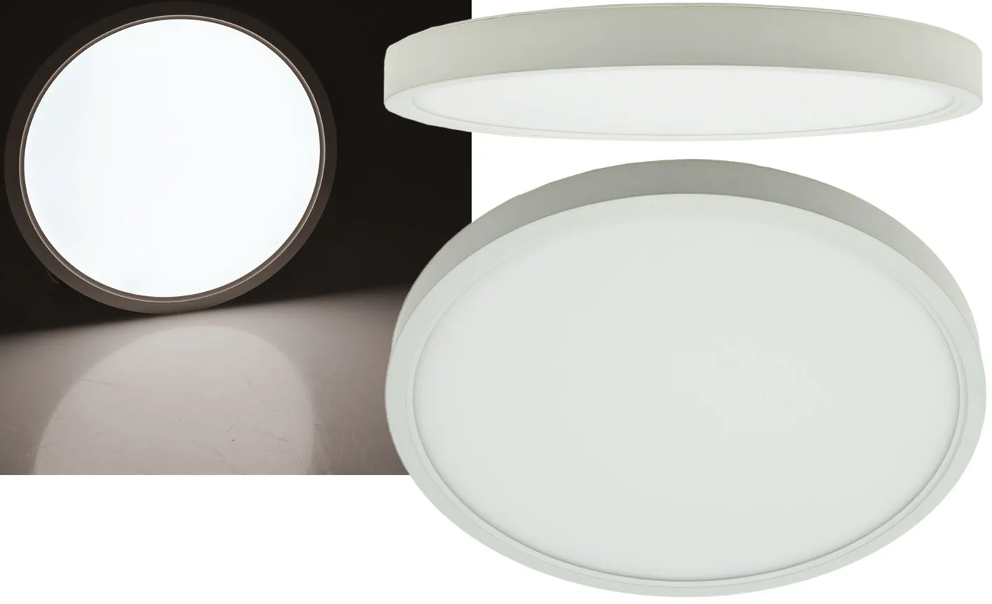 LED Deckenleuchte „Santano 24n“ Ø 30cm, 24W, 2350lm, 4200K neutralweiß LED Deckenleuchte „Santano 24n“ Ø 30cm, 24W, 2350lm, 4200K neutralweiß