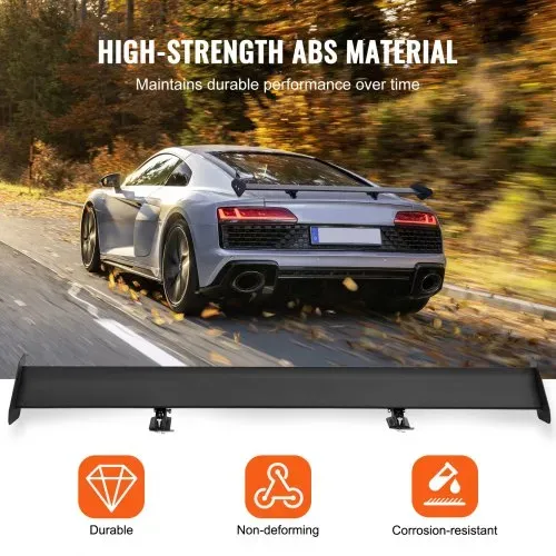 VEVOR GT Wing Autospoiler, 110 cm Universalspoiler mit Einzeldeck, verstellbares leichtes Aluminium, Auto-Heckspoilerflügel, Rennspoiler BGW/JDM Drift Schwarz – Bild 2