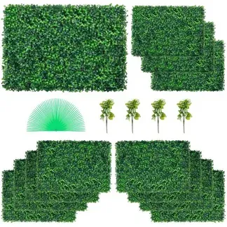 VEVOR 6 STÜCKE 20 x 20 künstliche Buchsbaumplatten Buchsbaumhecke Wandplatten Kunstrasen-Hintergrundwand grüne Graswand 4,1 cm Sichtschutz Heckenschutz UV-geschützt MLCZWQ6PC20X20001V0 20x20Inch VEVOR 6 STÜCKE 20 x 20 künstliche Buchsbaumplatten Buchsbaumhecke Wandplatten Kunstrasen-Hintergrundwand grüne Graswand 4,1 cm Sichtschutz Heckenschutz UV-geschützt MLCZWQ6PC20X20001V0 20x20Inch