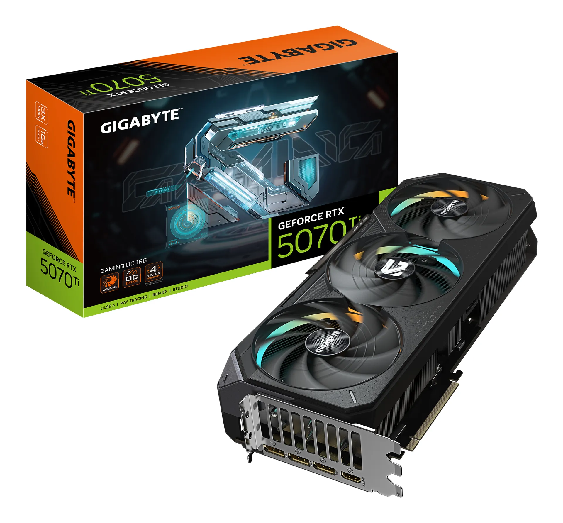 GIGABYTE GeForce RTX 5070 Ti GAMING OC 16G Grafikkarte – 16GB GDDR7, 256 Bit, PCI-E 5.0, 2588 MHz Core Clock, 3 x DP 2.1a, 1 x HDMI 2.1b, NVIDIA DLSS 4, GV-N507TGAMING OC-16GD GIGABYTE GeForce RTX 5070 Ti GAMING OC 16G Grafikkarte – 16GB GDDR7, 256 Bit, PCI-E 5.0, 2588 MHz Core Clock, 3 x DP 2.1a, 1 x HDMI 2.1b, NVIDIA DLSS 4, GV-N507TGAMING OC-16GD