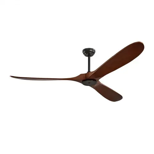 VEVOR 180 cm Deckenventilator ohne Licht, 6-Gang-Fernbedienung, 3 Holzflügel, umkehrbarer Gleichstrommotor, Außenventilator für Schlafzimmer, Wohnzimmer, Terrasse, Innen-/Außenbereich, Walnuss – Bild 9